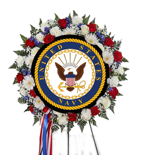 Military Patriotic Wreath - Navy